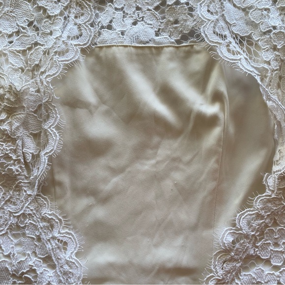 Alexis Delfine Saint Lucia Cap Sleeve Lace Romper Size S White Lace Romantic - Picture 7 of 11